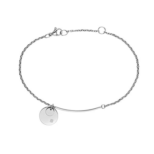 Tommy Hilfiger Damsmycken rostfritt stål skivarmband, färg: Silver (Modell: 2780259)