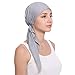Turban Mode Chemo Kappe für Frauen Vorgebunden Knot Schlafhut Soft Haarausfall Kopfwickel Mütze Beanie Mütze Turban Damen Aus Elastisches Printed Schlafmütze Turban Kappe Hut Kopftuch Baumwollmütze