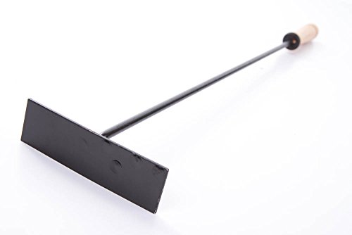 Kaminbesteck Set 2- teilig: Schürhaken & Aschekratze 60cm- Feuerhaken und Glutkratze mit Holzgriff, Ofenbesteck Schwarz für Kaminofen, Herd & Grill, Robustes Stahl Zubehör-5