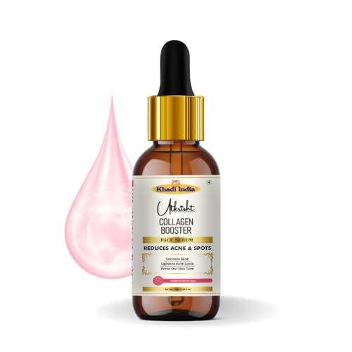 Image of khadi Collagen Booster Face Serum, Anti-Aging Hydrating & Brightening Facial Serum for Wrinkles, Fine Lines, Skin Tightening & Firming, All Skin Types, 30ml