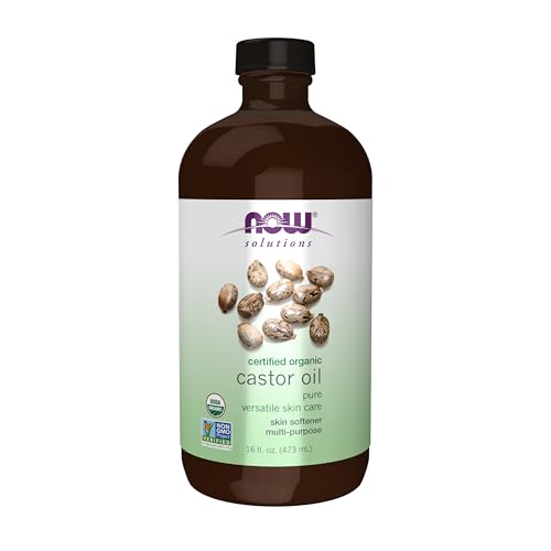 NOW Solutions Organic Castor Oil 100% Pure 16oz