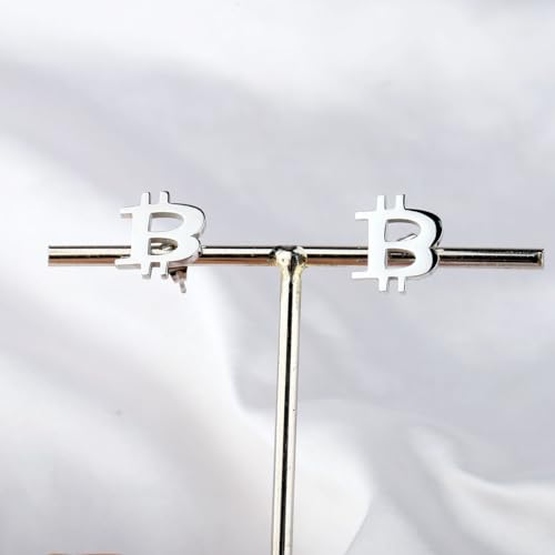 Bitcoin Merch Earring BTC Gift Trader Gift Bitcoin Cryptocurrency Jewelry Currency Bitcoin Collector Gift Investor Gift - Image 5