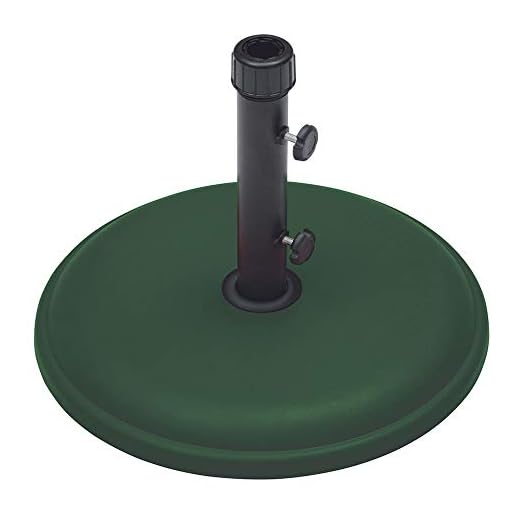 BASE 16 kg PARA OMBRELLONES EM CONCRETO EXPANDIDO, COR VERDE - BEL FIX