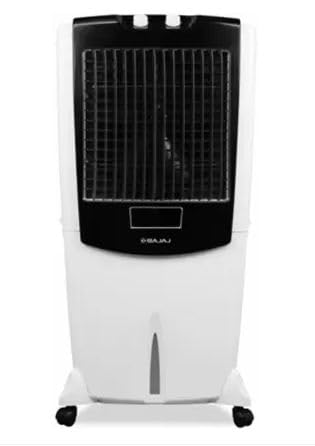 Bajaj Mighty 115 115L Desert Air Cooler with DuraTuff Pro Motor (3-Yr Warranty by Bajaj), Ice Chamber, Antibacterial Hexacool Technology, 100 feet Air Throw & 3-Speed Control, White Air Cooler