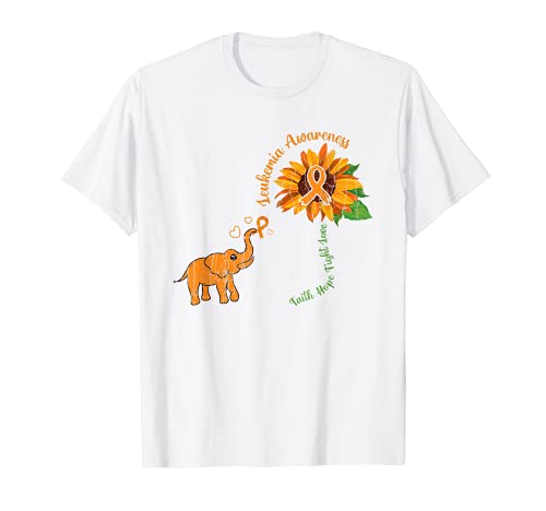 Cinta gráfica de Faith Hope Fight Love Leucemia Awareness Camiseta