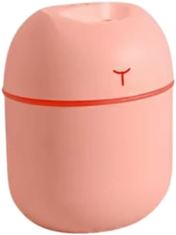 Mini humidificador USB con luz LED, difusor portátil de niebla fría, 3 colores disponibles (rosa)