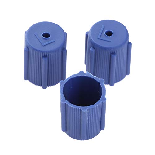 10Pcs/Set R134a 13mm & 16mm Air Conditioning Service AC System Charging Port Caps (5Red High & 5Blue Low) - Thumbnail 5