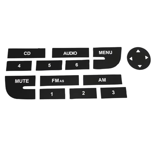 Autocollants bouton de autoradio Fiat Punto stickers réparation CD