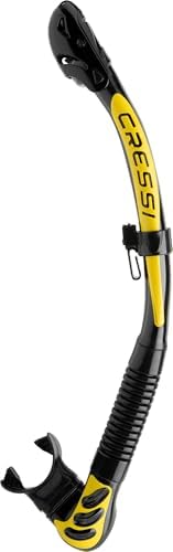 CRESSI Alpha Ultra Dry Snorkel - Tubo Seco para Buceo, Apnea y Sn...