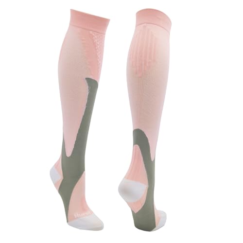 Nurse Yard Compression Socks for Nurses - Women & Men - 20-30mmHg Graduated Compression, Zero-Toe Compression, For Medical Staff, Nursing, Athletic Support Such As Running, Cycling, Hiking - 1 Pair
