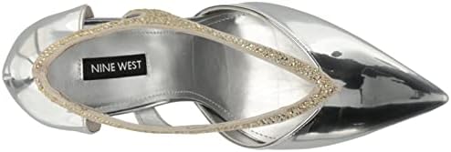 Nine West Women's Fantasy Pump, Silver 040, 8 | Image 4