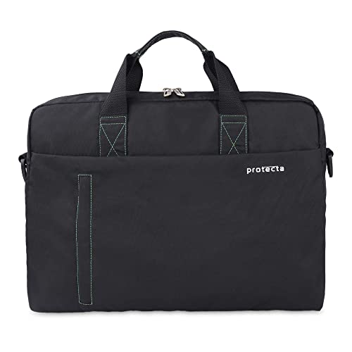 Protecta Momentum Office Shoulder Bag Briefcase for Screen Sizes up to 15.6" - Black & Green