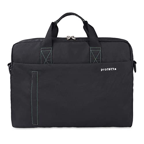 Protecta Momentum Office Shoulder Bag Briefcase for Screen Sizes 13" & 14" - Black & Green