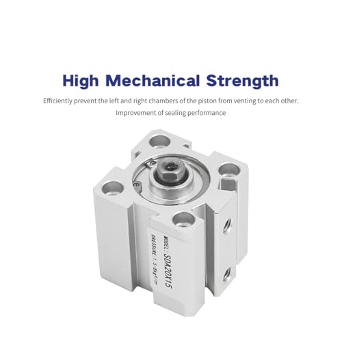 Cilindro compacto de doble efecto SDA de 20 mm y carrera de 15 mm 5