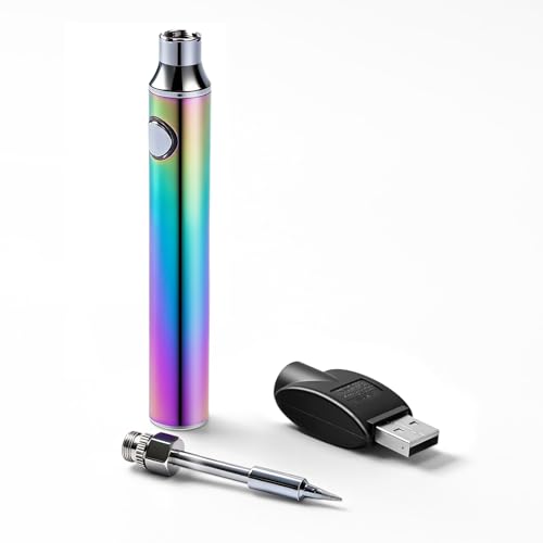 UNIVERSAL 1100mAh High Capacity Rechargeable Battery Soldering Kit with Soldering Iron Tip and USB-A Charger Portable Electronics Tool