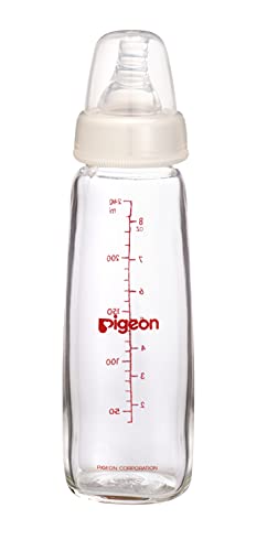 Pigeon Flexible Slim Neck Baby Bottle for 4+ Months Babies, 240ml, Glass, 1-Pack - Image 6