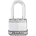 Produktbild MASTER LOCK Hochleistungsvorhängeschloss [Schloss mit Schlüssel] [Laminierter Stahl] [Wetterfest] M1EURDLF - Ideal für Lagerräume, Garagen etc.