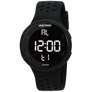 Relógio Digital Mormaii, MO7700AA/8P, Preto, Adulto-unissex