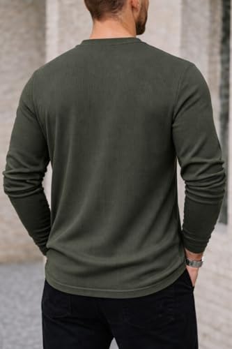 Image of Mack Jonney Men's Striped Ribbed Black Full Sleeve T-Shirt | Premium Soft Stretch Fabric | Casual Wear Round Neck Tee-M6265