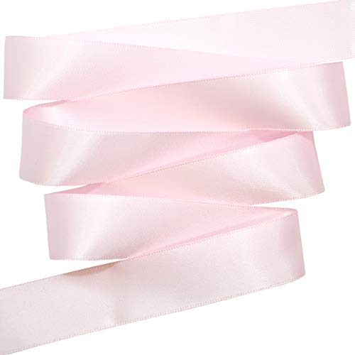 Image of Morex Ribbon 08822 /50-160 Double Face Satin Ribbon, 7 /8 inch x 50 Yd, Dusty Rose