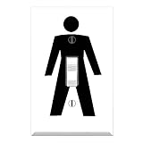 Graphics Wallplates - Funny Man - Single Toggle Wall Plate Cover