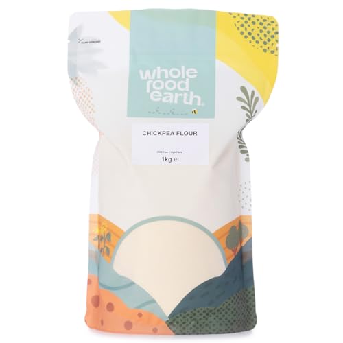 Wholefood Earth Chickpea Flour 1 kg | GMO Free | High Fibre Packaging May Vary