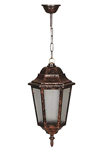 Bfe-68188-Bkr Kahverengi Elektrostatik Toz Boyalı Dış Mekan Aydınlatma; Abs, Akrilik Cam, 23 Cm, E27