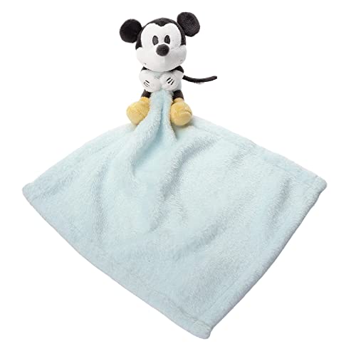Image of Disney Baby Little Mickey Mouse Blue Lovey Plush Security Blanket