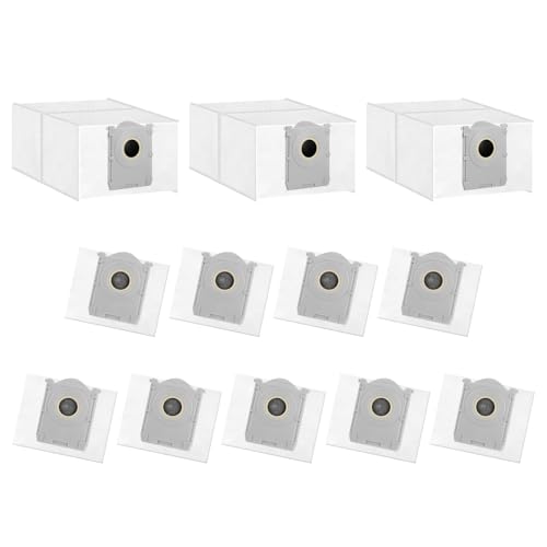 12 Stück Staubbeutel für ECOVACS DEEBOT X8 Pro Omni/X9 Pro Omni/T50 Pro Omni/T50 Omni/T80 Omni, T50 Max/T30C Pro Omni Roboter Saugroboter, Ersatzbeutel Zubehörset, 3.6L Kapazität Staubsaugerbeutel