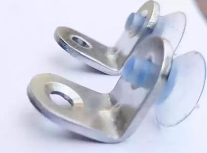 Garg Stainless Steel Heavy Duty L Brackets Shelf Button Corner Bracket Joint Support / Right Angled Corner kan (Pack of 20)