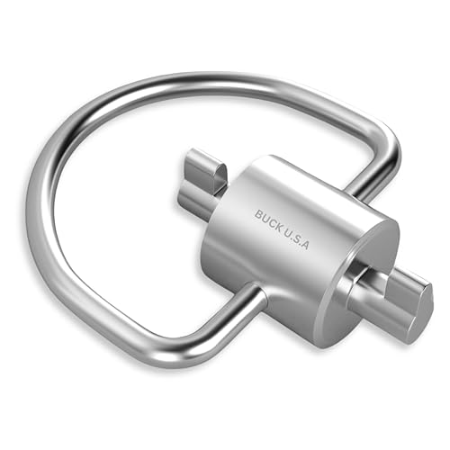 Buck HVAC Multi Key Tool for 410A & R22 Refrigerants, Tamper Resistant 2-in-1 Tool for Installing & Removing Refrigerant HVAC Locking Caps - Durable, Ergonomic, & Compact Design for Easy Use (2 Bits)