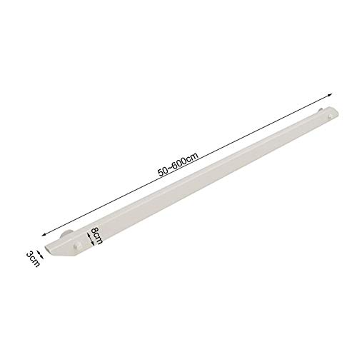 Rampe d'escalier en bois blanc 120 cm CHEWYNP pour sécurité intérieure - 8