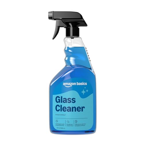 amazon basics glass cleaner 32 fl oz pack of 2 with 1 sprayer