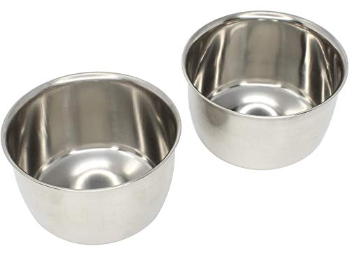 2050 Pk2 5oz Stainless Steel Hook Cup Bonka Bird Toys Durable Sturdy Reflective Liquid Water Budgie Parrot Parrotlet - Image 6