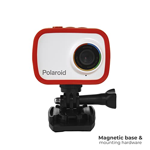 Image of Polaroid Sport Action Camera 720p 12.1mp, Waterproof Camcorder Video Camera with Built in Rechargeable Battery and Mounting Accessories, Action Cam for Vlogging, Sports, Traveling