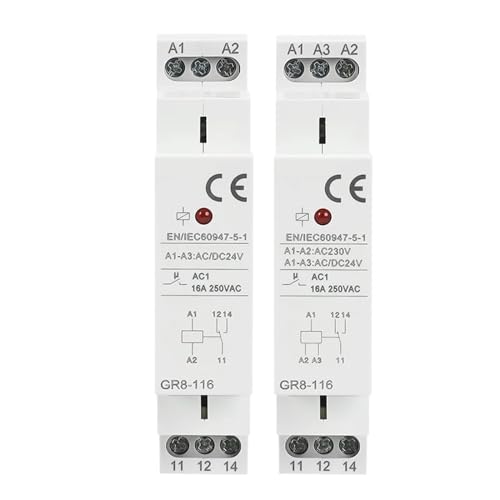 Relais intermédiaire AC DC 12V-230V large plage tension GR8-116