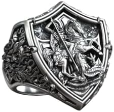 Ssjewel Saint George Victorious Ring Orthodox Icon Saint Dragon S...