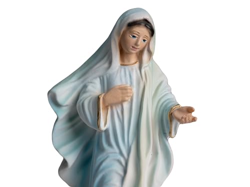 Estatua Nuestra Señora de Medjugorje 8 pulgadas miniatura 6