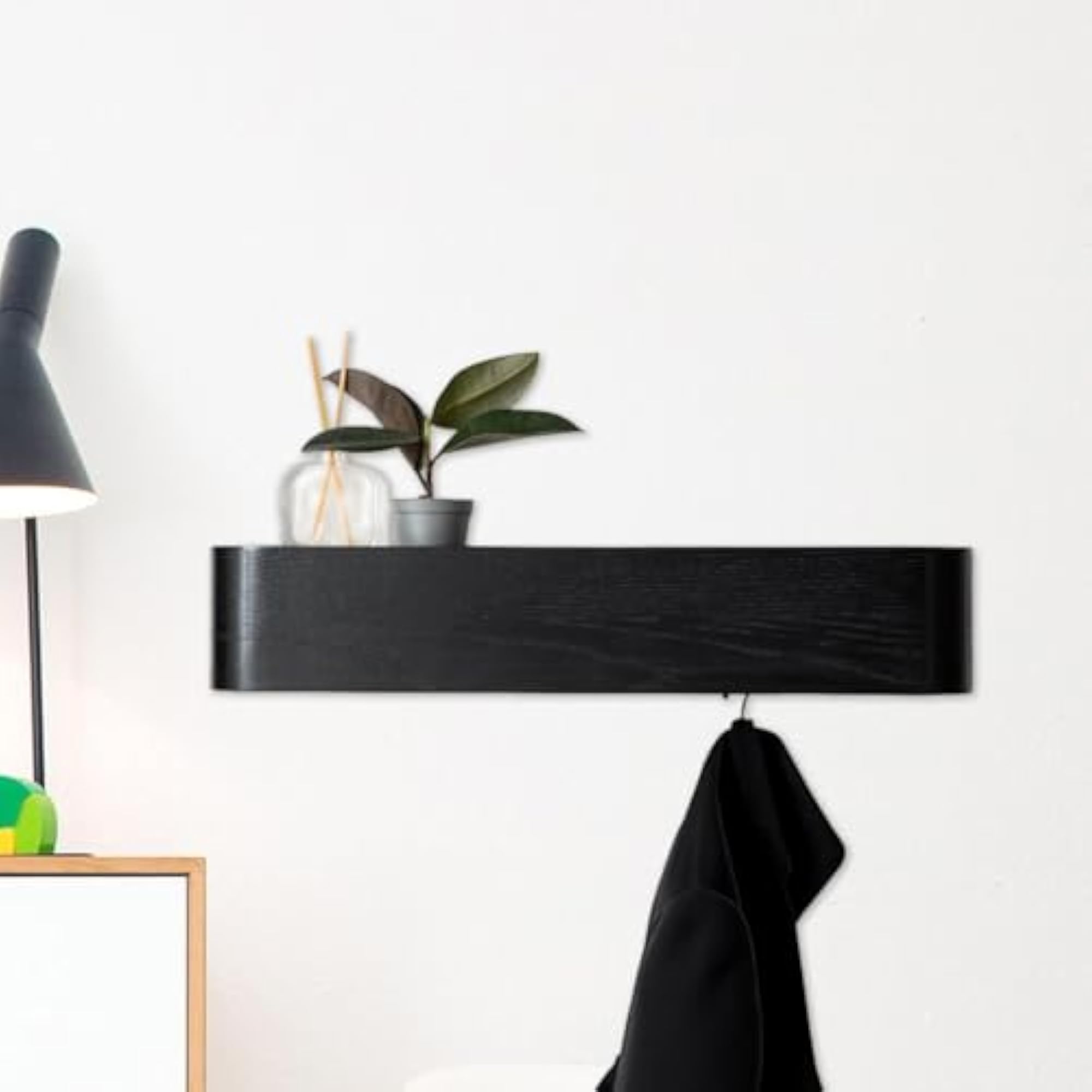 Solid Wood Minimalist Coat Rack