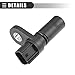 Motoforti Automotive Replacement Crankshaft Position Sensor, for Mercury, Plastic, 1W7Z6B288AB, Black, 2pcs