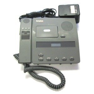 Dictaphone Model 3740 Micro Size Cassette Tape Dictator with Microphone & Power Supply