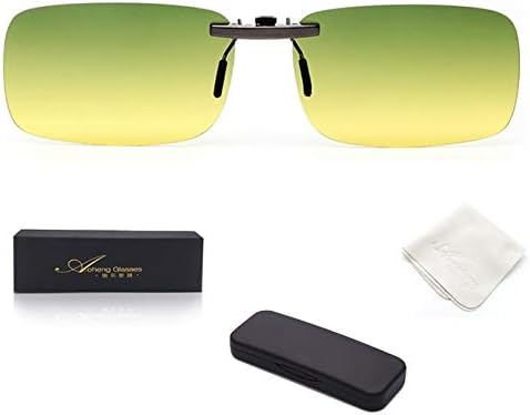 Polarized Sunglasses Clip on Glasses for Night Driving,Both Day and Night