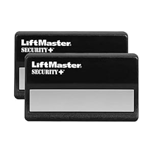 LiftMaster 971LM Security+ 1-Button Garage Door Opener Remote Control with Visor Clip – Pack of 2