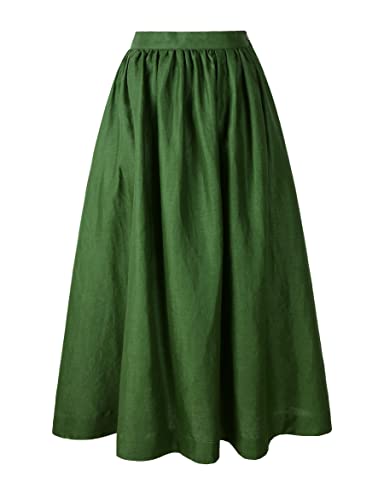 Womens Renaissance Skirt 100% Linen Victorian