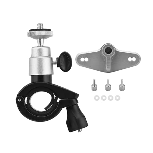 wtohoby Drone RC Control Bike Mount for DJI RC/RC 2 Remote Flip/AIR 3S/Air 3/Mini 4 Pro/Mini 3/Mini 3 Pro Screen Remote 1/4 inch Screw Port Tripod Mount Neck Lanyard Adapter Bike Base Accessory