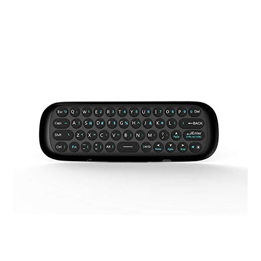 T-ara Super reaktionstid snabb mus uppladdningsbar mini-fjärrkontroll för Android TV-låda/minidator/TV-tuner mus tangentbordskänsla (färg: svart)