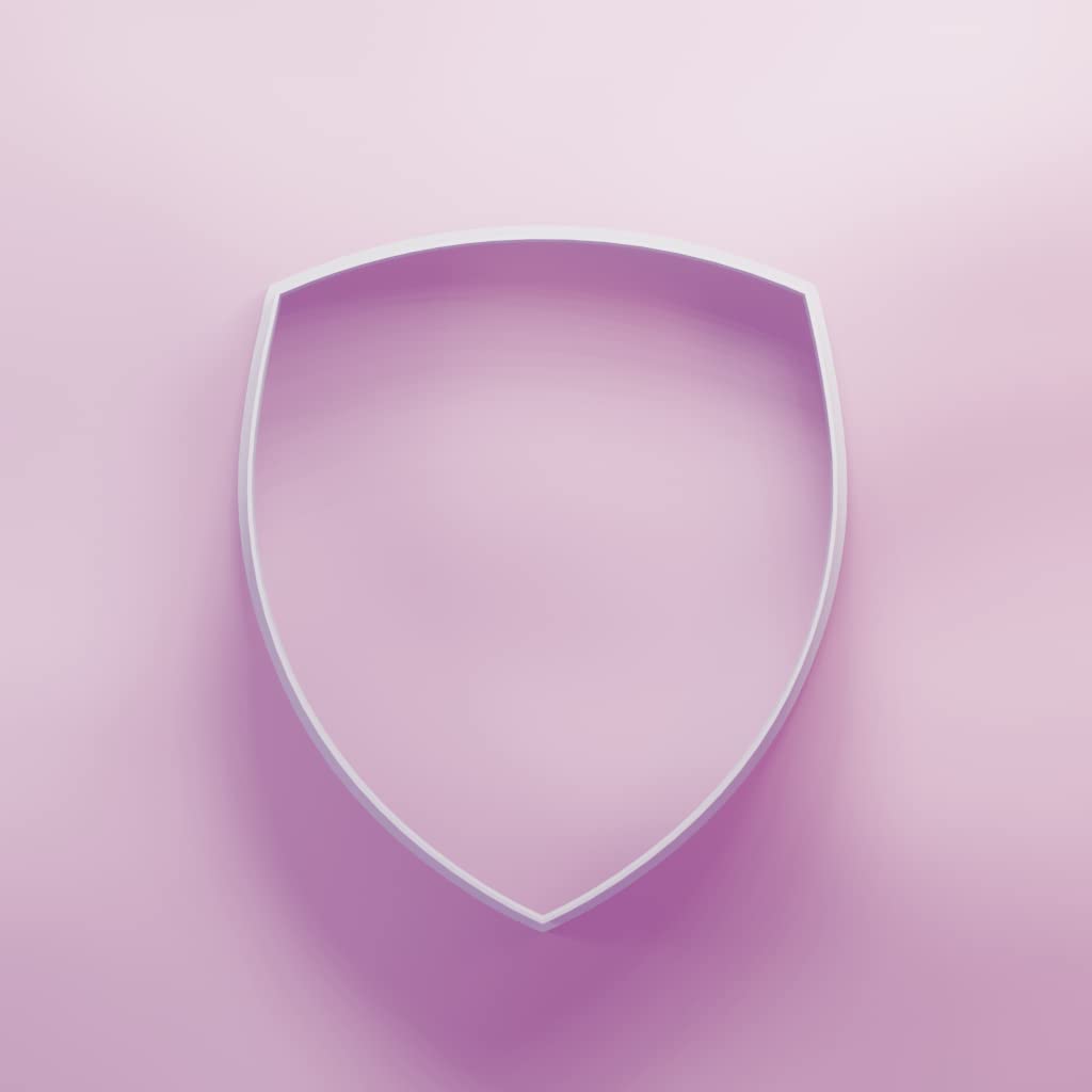 Shield Badge Cookie Cutter - 3 Sizes, White, 7cm - Image 3