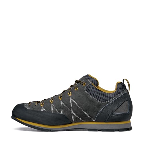 SCARPA Men's Crux Lightweight Suede Leather Approach Shoes for Hiking & Walking - Shark/Mustard - 11 by SCARPA - Used condition - US$113.93