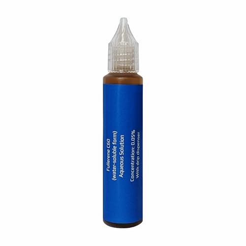 Fullerène C60 solution aqueuse 0,05% forme hydrosoluble usage recherche 30 ml