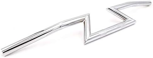 7/8" 22mm Universal Handlebar Drag Z Bar Tracker Chopper For CG125 GN Retro Vintage Cafe Racer CB (Chrome)